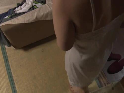 Horny brunette Aika shoving her fingers inside her wet pussy