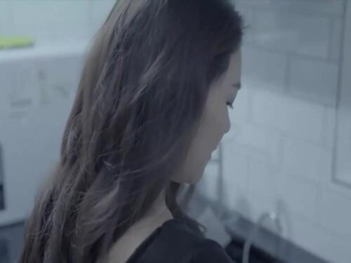 Jerk off along Asian beauty