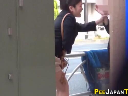 Busty asian girl takes a pissing pissing shower