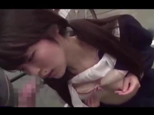 Naughty Asian schoolgirl goes wild with a rock hard cock