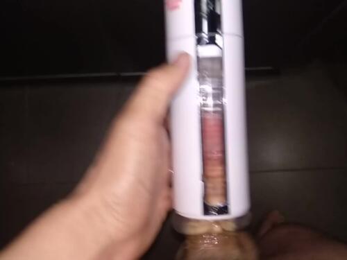 Solo Chubby Asian girl has no choice but to play with her new toy