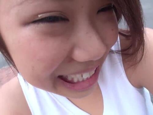 Threesome blowjob and anal sex for Japanese Akari Oshima