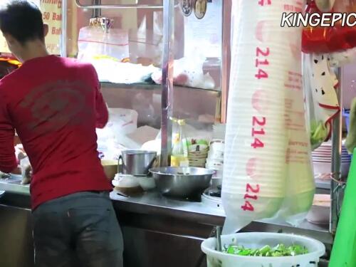Asian babe Nyomi goes crazy for her new tourist