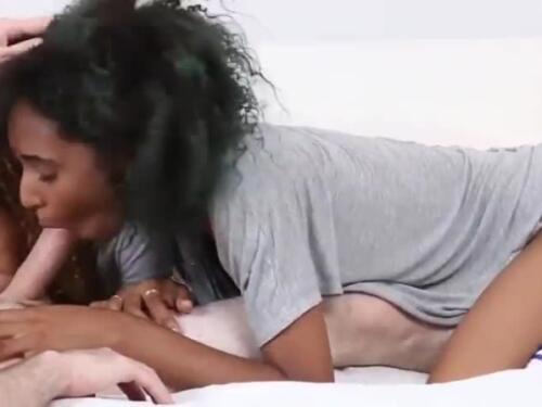 Ebony Lesbian Bisexual Massage - pov ANAL threesome