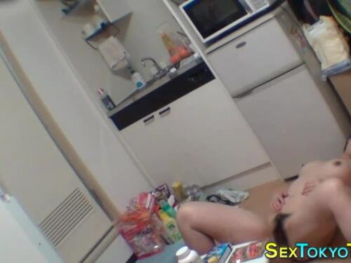 Big tit Asian babe Suzuki is happy to rub her tight pussy