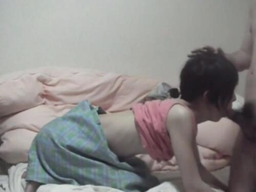 Sexy Japanese chick Mika masturbates after blowjob