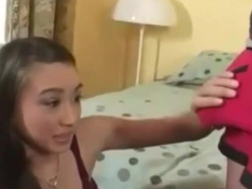Sexy Asian teen Zoe Kush wants a big dick inside her tight pussy