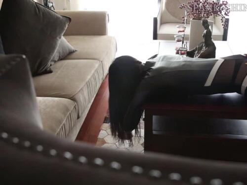 Asian FemDom Miyuki Spanks Her Blonde Sex Slave