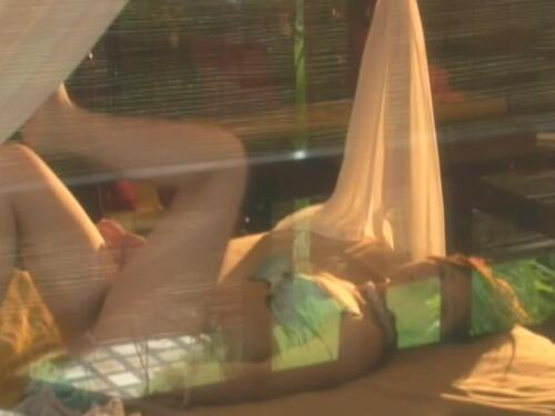 Hot massage for naughty pinay pussy in white stockings