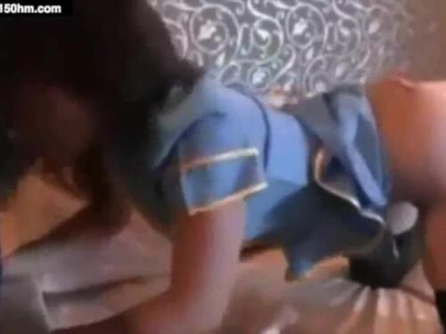 Hot japanese babe Momo playing with her big clit