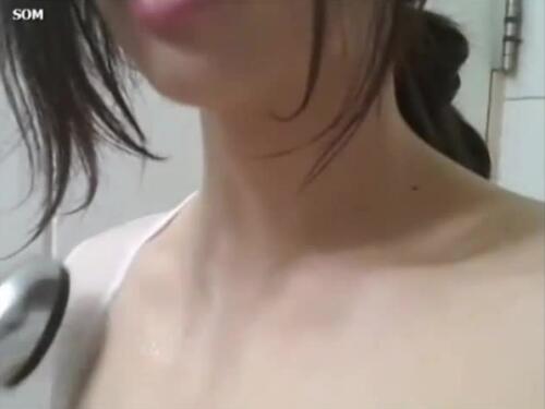 Asian hot milf Tina fucks and cums in the shower