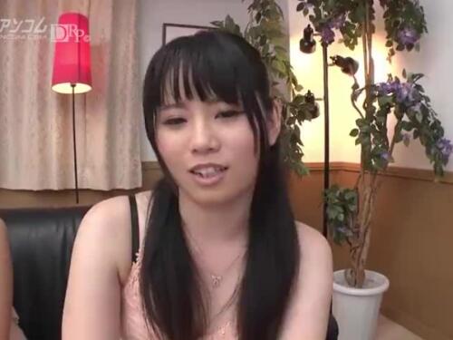 Japanese hairy pussy and tight hole filled with huge cock