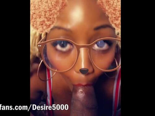 Ebony Chessie sucks Big Black Cock and Gets Fucked