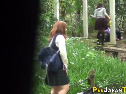 Shiho Has Piss in Public Outdoor